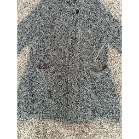 J. Jill Purejill Long Shawl Collar Gray Marled Knit Duster Cardigan Sweater XLP - Picture 8 of 13